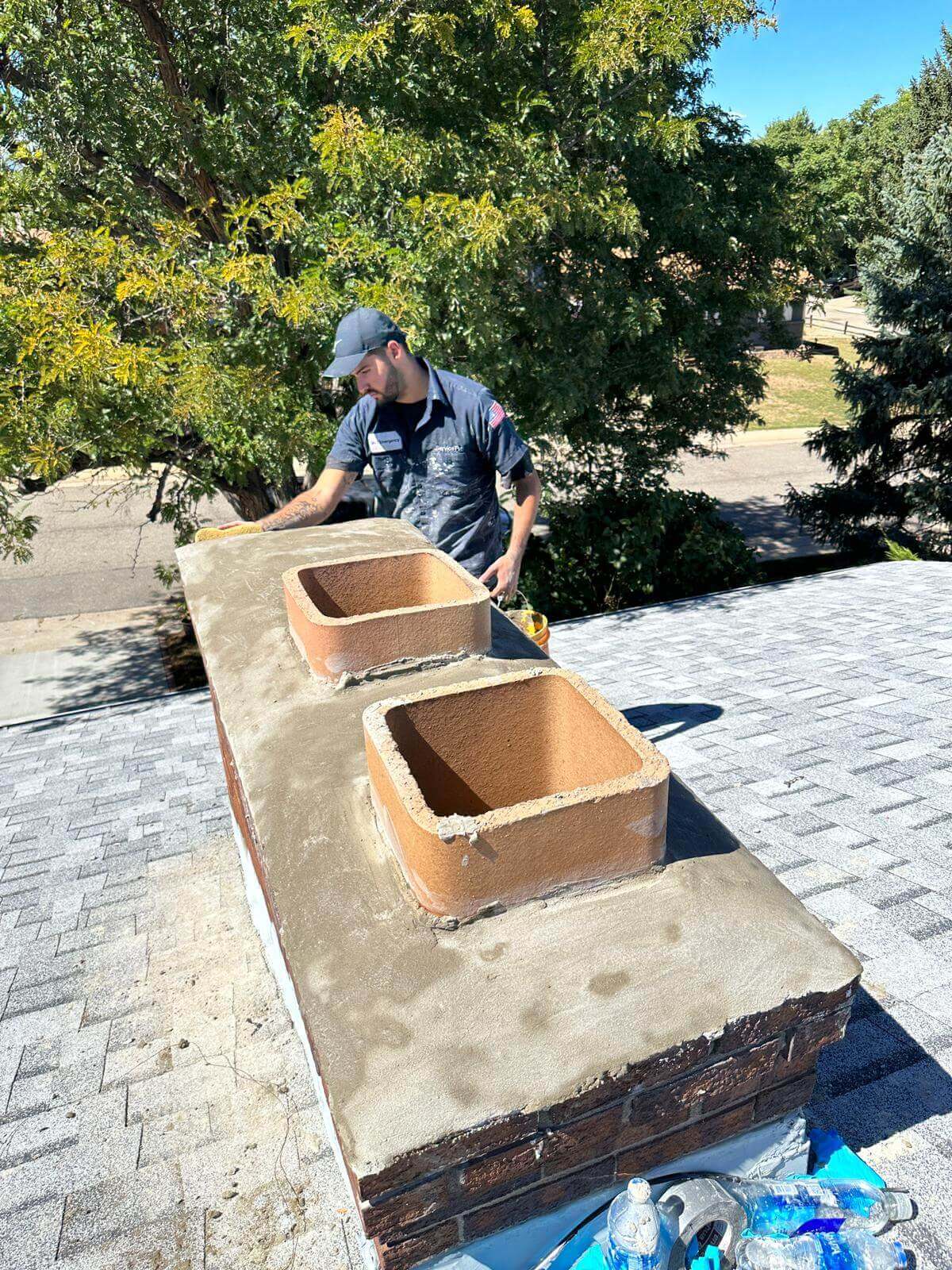 Working on Chimney In Arvada